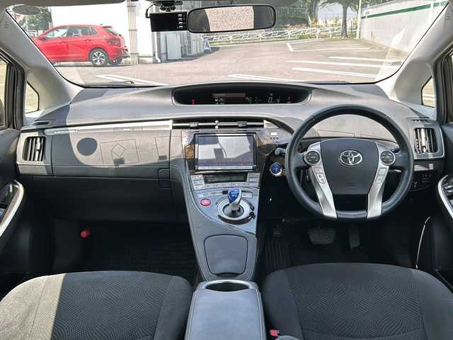 トヨタ プリウス ＰＨＶ S 東京都 2014(平26)年 8.3万km ダークブルーマイカ 純正ナビ（NSZA-X64T）/・Bluetooth/TV/CD/DVD/ドライブレコーダー（DC-DR410）/シートヒーター/オートライト/横滑り防止装置/純正15インチホイール/取扱説明書/保証書