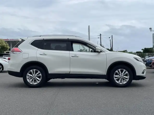 日産 エクストレイル 20X エマージェンシーブレーキ 宮崎県 2014(平26)年 7.9万km ブリリアントホワイトパール メーカーOPナビゲーション/　AM FM CD DVD BT TV/アラウンドビューモニター/エマージェンシーブレーキ/４WD/サンルーフ/ETC車載器/運転席助手席シートヒーター/パワーバックドア/LEDヘッドライト/プッシュスタート/アイドリングストップ/オートエアコン/スマートキー/ルーフレール