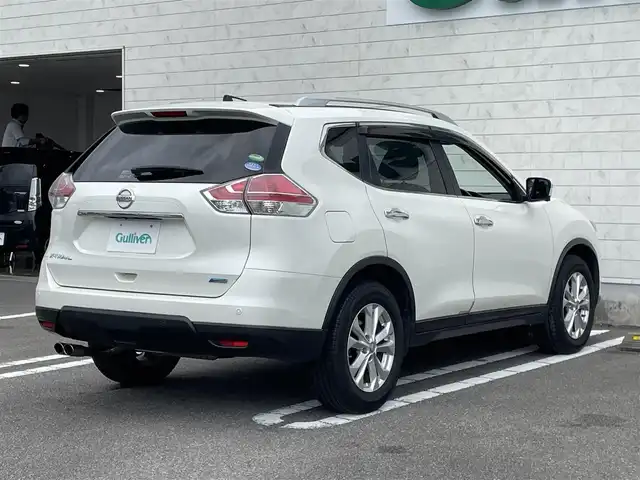 日産 エクストレイル 20X エマージェンシーブレーキ 宮崎県 2014(平26)年 7.9万km ブリリアントホワイトパール メーカーOPナビゲーション/　AM FM CD DVD BT TV/アラウンドビューモニター/エマージェンシーブレーキ/４WD/サンルーフ/ETC車載器/運転席助手席シートヒーター/パワーバックドア/LEDヘッドライト/プッシュスタート/アイドリングストップ/オートエアコン/スマートキー/ルーフレール