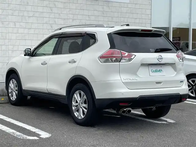 日産 エクストレイル 20X エマージェンシーブレーキ 宮崎県 2014(平26)年 7.9万km ブリリアントホワイトパール メーカーOPナビゲーション/　AM FM CD DVD BT TV/アラウンドビューモニター/エマージェンシーブレーキ/４WD/サンルーフ/ETC車載器/運転席助手席シートヒーター/パワーバックドア/LEDヘッドライト/プッシュスタート/アイドリングストップ/オートエアコン/スマートキー/ルーフレール