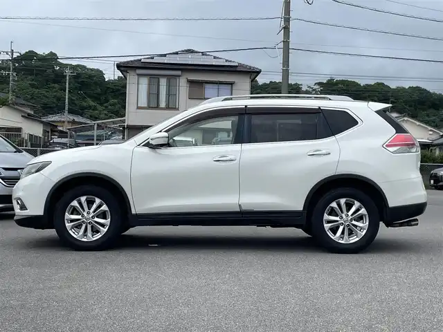 日産 エクストレイル 20X エマージェンシーブレーキ 宮崎県 2014(平26)年 7.9万km ブリリアントホワイトパール メーカーOPナビゲーション/　AM FM CD DVD BT TV/アラウンドビューモニター/エマージェンシーブレーキ/４WD/サンルーフ/ETC車載器/運転席助手席シートヒーター/パワーバックドア/LEDヘッドライト/プッシュスタート/アイドリングストップ/オートエアコン/スマートキー/ルーフレール