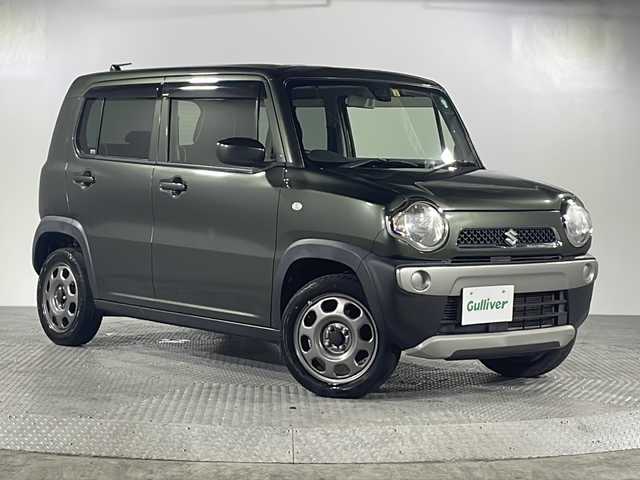 スズキ ハスラー G 沖縄県 2018(平30)年 6.7万km クールカーキPM 県外仕入/禁煙車/社外ナビ[NR-MZ077]/（CD/DVD/フルセグTV/Bluetooth）/シートヒーター　D/N/レーダーブレーキサポート/スマートキー/スペアキー/プッシュスタート/ドアバイザー/ETC/フロアマット/取扱説明書/ABS/横滑り防止装置