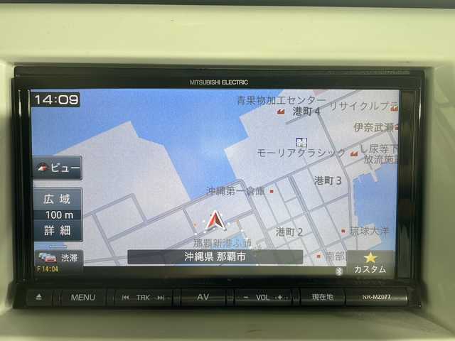 スズキ ハスラー G 沖縄県 2018(平30)年 6.7万km クールカーキPM 県外仕入/禁煙車/社外ナビ[NR-MZ077]/（CD/DVD/フルセグTV/Bluetooth）/シートヒーター　D/N/レーダーブレーキサポート/スマートキー/スペアキー/プッシュスタート/ドアバイザー/ETC/フロアマット/取扱説明書/ABS/横滑り防止装置