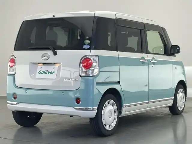 ダイハツ ムーヴ キャンバス G メイクアップ リミテッド　SAⅢ 愛知県 2019(平31)年 7.3万km パールホワイトⅢ/ファインミントメタリック 2トーン 純正ナビ　全方位カメラ　禁煙　両側パワスラ　Ｂｌｕｅｔｏｏｔｈ　フルセグＴＶ　ＤＶＤ　ドラレコ　ＥＴＣ　スマートアシストIII　衝突軽減　アイドリングストップ　オートハイビーム　ＬＥＤライト　フォグ　プッシュスタート　スマートキー