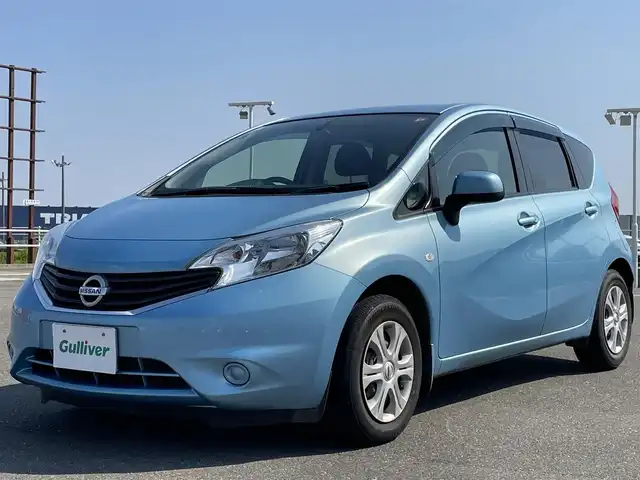 日産 ノート X DIG－S 佐賀県 2014(平26)年 3.7万km ソニックブルー 純正SDナビ/・フルセグTV/AM/FM/CD/SD/USB/アイドリングストップ/バックカメラ/プッシュスタート/スマートキー/ETC/ISOFIX対応/純正フォグライト/純正フロアマット/純正ドアバイザ―/スペアキー１本