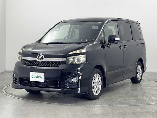 トヨタ ヴォクシー ZS 群馬県 2012(平24)年 13.7万km ブラック 純正ナビ　フルセグＴＶ　バックカメラ　両側電動スライドドア　前席シートヒーター　パドルシフト　レザーステアリング　ステアリングスイッチ　純正ビルトインＥＴＣ　コーナーセンサー　スマートキー　禁煙車