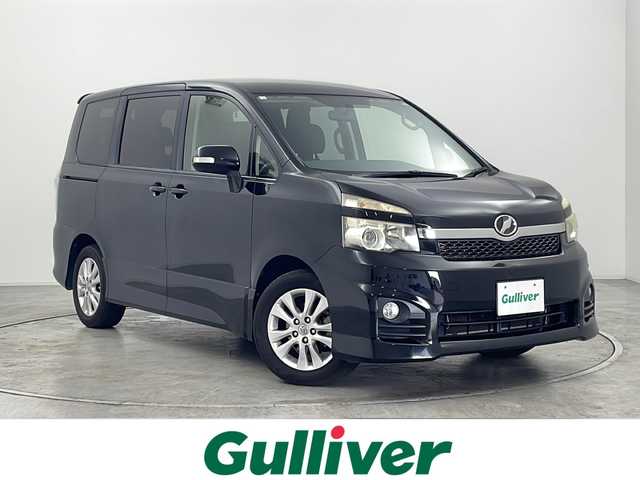 トヨタ ヴォクシー ZS 群馬県 2012(平24)年 13.7万km ブラック 純正ナビ　フルセグＴＶ　バックカメラ　両側電動スライドドア　前席シートヒーター　パドルシフト　レザーステアリング　ステアリングスイッチ　純正ビルトインＥＴＣ　コーナーセンサー　スマートキー　禁煙車