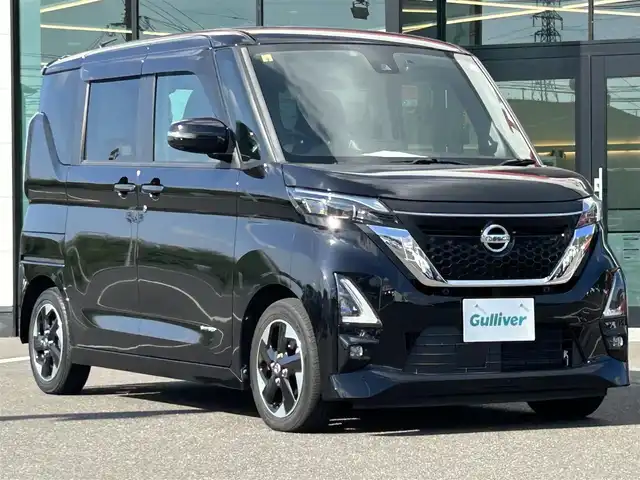 日産 ルークス HWS X プロパイロットED 鹿児島県 2020(令2)年 1.5万km ブラック 純正9インチＳＤナビ/　　CD/DVD/BT/全方位カメラ/純正ナビ連動ドライブレコーダー/両側パワースライドドア/クルーズコントロール/LEDヘッドライト/純正14インチアルミホイール/アイドリングストップ/社外ビルトインETC/スマートキー