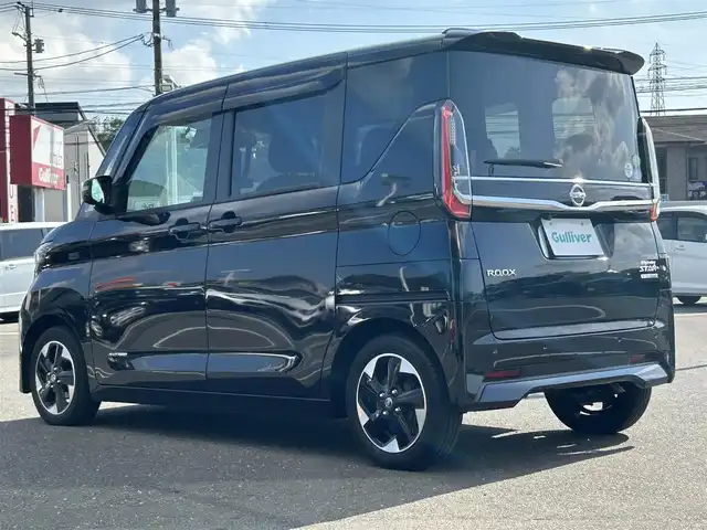 日産 ルークス HWS X プロパイロットED 鹿児島県 2020(令2)年 1.5万km ブラック 純正9インチＳＤナビ/　　CD/DVD/BT/全方位カメラ/純正ナビ連動ドライブレコーダー/両側パワースライドドア/クルーズコントロール/LEDヘッドライト/純正14インチアルミホイール/アイドリングストップ/社外ビルトインETC/スマートキー
