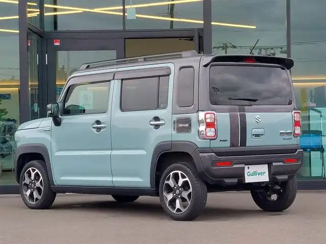 スズキ ハスラー Jスタイル ターボ 東京都 2022(令4)年 1.9万km オフブルーメタリック/ガンメタリック2トーンルーフ スズキセーフティサポート/・デュアルカメラブレーキサポート/・車線逸脱警報機能/・先行車発進お知らせ機能/・誤発進抑制機能/・アダプティブクルーズコントロール/・コーナーセンサー/・全方位モニター/プッシュスタート/アイドリングストップ/パドルシフト/純正ナビ/フルセグTV/ETC/ドライブレコーダー/ルーフレール/シートヒーター/LEDヘッドライト/オートライト/ドアバイザー/15インチ純正アルミホイール/スマートキー