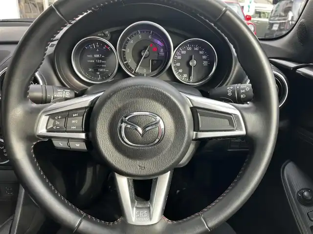 マツダ ロードスター ＲＦ S 山口県 2017(平29)年 1.6万km マシーングレープレミアムM 純正ナビ＆フルセグTV/＆CD/DVDプレーヤー/純正フロアマット/社外車高調/社外17インチアルミ/アドバンスドキー/エンジンプッシュスタート/オートライト/パドルシフト/ETC