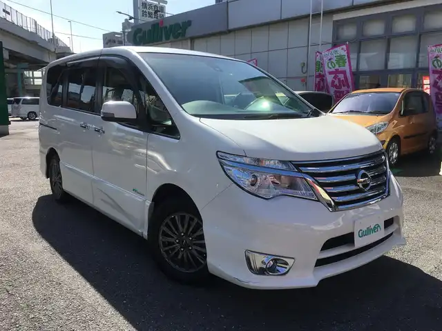 日産 セレナ ハイウェイスター Vセレクション セーフティ S ハイブリッド アドバンスドセーフティパッケージ 15年式 平成27年式 ブリリアントホワイトパール Id 中古車検索のガリバー