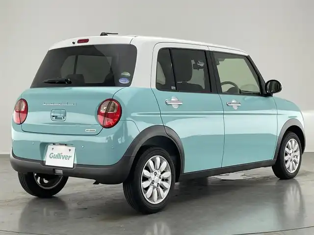 スズキ ラパン X 愛知県 2021(令3)年 1.9万km フレンチミントパールメタリック ディスプレイオーディオ　Ｂｌｕｅｔｏｏｔｈ　シートヒーター　純正アルミ　ツートンカラー　デュアルセンサーブレーキ　衝突軽減　車線逸脱　ＨＩＤオートライト　プッシュスタート　パーキングセンサー　禁煙車