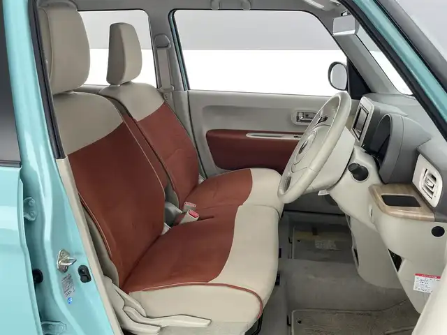 スズキ ラパン X 愛知県 2021(令3)年 1.9万km フレンチミントパールメタリック ディスプレイオーディオ　Ｂｌｕｅｔｏｏｔｈ　シートヒーター　純正アルミ　ツートンカラー　デュアルセンサーブレーキ　衝突軽減　車線逸脱　ＨＩＤオートライト　プッシュスタート　パーキングセンサー　禁煙車