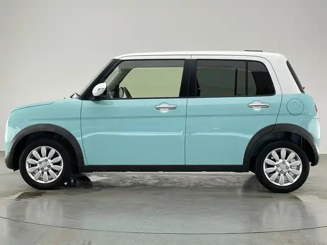 スズキ ラパン X 愛知県 2021(令3)年 1.9万km フレンチミントパールメタリック ディスプレイオーディオ　Ｂｌｕｅｔｏｏｔｈ　シートヒーター　純正アルミ　ツートンカラー　デュアルセンサーブレーキ　衝突軽減　車線逸脱　ＨＩＤオートライト　プッシュスタート　パーキングセンサー　禁煙車
