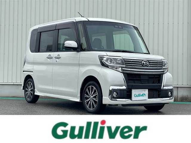 ダイハツ タント カスタム X トップED SA Ⅲ 富山県 2017(平29)年 2.2万km パールホワイトⅢ 純正ナビ／/フルセグＴＶ／/Ｂｌｕｅｔｏｏｔｈ／/ＤＶＤ再生／/Ｂカメラ／/パワースライドドア／/スマートキー／/シートヒーター／/ドライブレコーダー／/アイドリングストップ／/ＬＥＤオートライト／/スマートアシスト/ドライブレコーダー