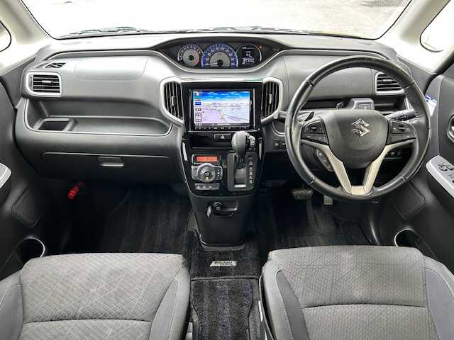 スズキ ソリオ バンディット HV MV 東京都 2018(平30)年 8.6万km スーパーブラックパール ワンオーナー/純正SDナビ/Bluetooth/フルセグTV AMFM/全周囲カメラ/バックカメラ/左側パワースライドドア/クルーズコントロール/ドライブレコーダー/コーナーセンサー/レーンアシスト/衝突被害軽減システム/エアバッグ(ダブル＋サイド)/オートエアコン(AAC)/オートライト/プッシュスタート/スペアキー×1/保証書＆取扱説明書