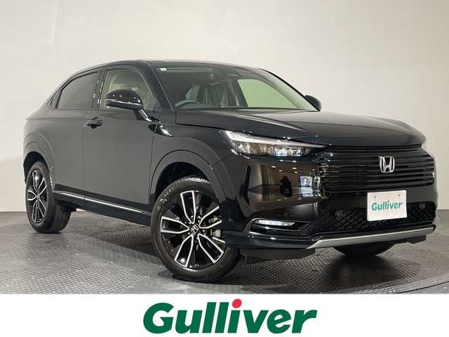 ホンダ ヴェゼル ハイブリッド e:HEV Z 愛媛県 2025(令7)年 0.1千km クリスタルブラックパール e:HEV Z　4VC4AZ　Honda CONNECTディスプレー+ETC2.0車載器+ワイヤレス充電器(231/000)/登録済未使用車　純正９型ナビ　バックカメラ　衝突被害軽減ブレーキ　ホンダセンシング　フルセグ　Ｂｌｕｅｔｏｏｔｈ　電動リアゲート　レーンアシスト　アダプティブクルーズコントロール　ＥＴＣ２．０　禁煙車