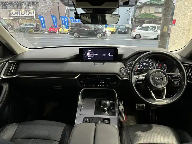 マツダ ＣＸ－６０ 25S Lパッケージ 大阪府 2023(令5)年 3.5万km ロジウムホワイトプレミアムメタリック １オーナー/純正ナビ/（フルセグ／ＢＴ／ＣＤ／ＤＶＤ）/バックカメラ/レーダークルーズコントロール/衝突軽減システム/レーンキープアシスト/横滑り防止装置/ヘッドアップディスプレイ/ハンドルヒーター/AUTO HOLD/Apple Carplay/ハーフレザーシート/前席シートヒーター/前席パワーシート/社外フロアマット/純正２０インチＡＷ/ドラレコ/ETC/保証書/記録簿