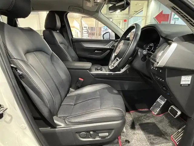 マツダ ＣＸ－６０ 25S Lパッケージ 大阪府 2023(令5)年 3.5万km ロジウムホワイトプレミアムメタリック １オーナー/純正ナビ/（フルセグ／ＢＴ／ＣＤ／ＤＶＤ）/バックカメラ/レーダークルーズコントロール/衝突軽減システム/レーンキープアシスト/横滑り防止装置/ヘッドアップディスプレイ/ハンドルヒーター/AUTO HOLD/Apple Carplay/ハーフレザーシート/前席シートヒーター/前席パワーシート/社外フロアマット/純正２０インチＡＷ/ドラレコ/ETC/保証書/記録簿