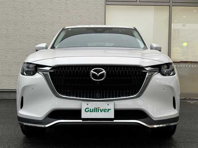 マツダ ＣＸ－６０ 25S Lパッケージ 大阪府 2023(令5)年 3.5万km ロジウムホワイトプレミアムメタリック ワンオーナー/黒革シート/前席シートヒーター/前席パワーシート/パワーバックドア/フルセグTV BT/全方位カメラ/ブラインドスポットモニタ/衝突被害軽減ブレーキ/レーダークルーズコントロール/レーンアシスト/ETC/前後ドラレコ/スマートキー 2個/20インチアルミホイール/パドルシフト/ステアリングヒーター/ステアリングリモコン/ヘッドアップディスプレイ/W サイド カーテン エアバッグ/禁煙車