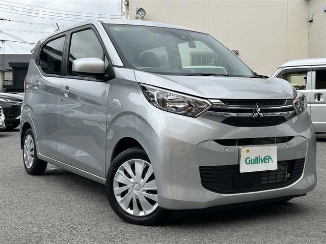 三菱 ｅＫワゴン M 和歌山県 2023(令5)年 0.4万km スターリングシルバーM 純正マット/ETC/オートライト/バックカメラ/社外メモリーナビ（AM/FM/CD/USB/iPod/SD/AUX/Bluetooth）