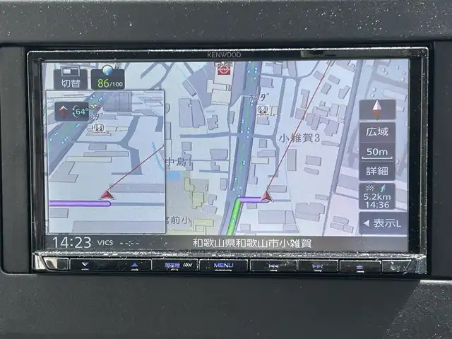 三菱 ｅＫワゴン M 和歌山県 2023(令5)年 0.4万km スターリングシルバーM 純正マット/ETC/オートライト/バックカメラ/社外メモリーナビ（AM/FM/CD/USB/iPod/SD/AUX/Bluetooth）