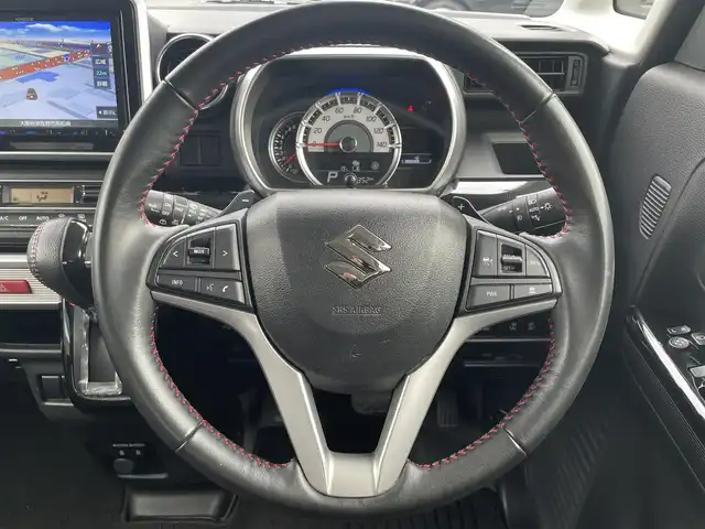 スズキ スペーシア カスタム HYBRID XS ターボ 大阪府 2020(令2)年 5万km ピュアホワイトP ワンオーナー/純正ナビ(SKX-S804)/BT/CD/DVD/SD/USB/TV/前後ドライブレコーダー/両側パワースライドドア/ハーフレザーシート/シートヒーター/パドルシフト/追従機能付きクルーズコントロール/レーンキープアシスト/コーナーセンサー/オートハイビーム/純正フロアマット/純正15インチAW/リアサーキュレーター/LEDヘッドライト/スペアキー/ETC
