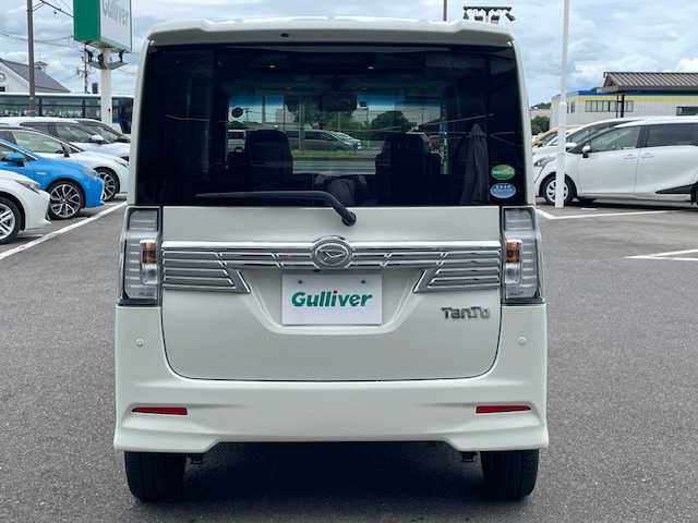 ダイハツ タント カスタム X トップED SA Ⅲ 長崎県 2018(平30)年 8.6万km パールホワイトⅢ 社外ディスプレイオーディオ/CD/DVD/BT/USB/バックカメラ/左側パワースライドドア/スマートアシストIII/D席シートヒーター/LEDオートライト/オートマチックハイビーム/純正14インチAW