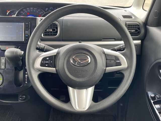 ダイハツ タント カスタム X トップED SA Ⅲ 長崎県 2018(平30)年 8.6万km パールホワイトⅢ 社外ディスプレイオーディオ/CD/DVD/BT/USB/バックカメラ/左側パワースライドドア/スマートアシストIII/D席シートヒーター/LEDオートライト/オートマチックハイビーム/純正14インチAW