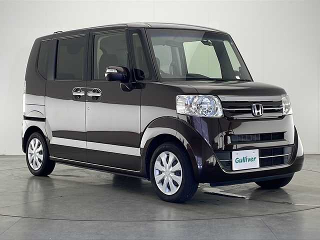 ホンダ Ｎ ＢＯＸ G ターボ Lパッケージ 宮崎県 2016(平28)年 4.8万km プレミアムディープモカパール 禁煙車/純正ナビTV/（VXM-164VFi/CD/DVD/FMAM/Bluetooth/フルセグTV)/純正バックカメラ/純正ビルトインETC/純正キセノンオートライト/純正フロアマット/左側電動スライドドア/パドルシフト/本革巻ハンドル/オートエアコン（プラズマクラスター）/ウインカードアミラー/オート電動格納ミラー/スマートキー/プッシュエンジンスタート/新車時保証書/取扱い説明書