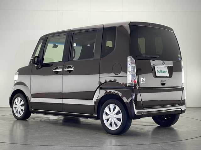 ホンダ Ｎ ＢＯＸ G ターボ Lパッケージ 宮崎県 2016(平28)年 4.8万km プレミアムディープモカパール 禁煙車/純正ナビTV/（VXM-164VFi/CD/DVD/FMAM/Bluetooth/フルセグTV)/純正バックカメラ/純正ビルトインETC/純正キセノンオートライト/純正フロアマット/左側電動スライドドア/パドルシフト/本革巻ハンドル/オートエアコン（プラズマクラスター）/ウインカードアミラー/オート電動格納ミラー/スマートキー/プッシュエンジンスタート/新車時保証書/取扱い説明書