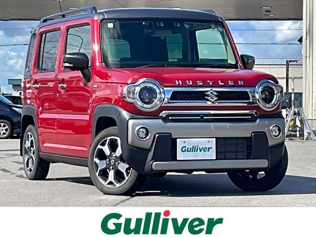 スズキ ハスラー Jスタイル ターボ 道北・旭川 2021(令3)年 3.8万km フェニックスレッドパール/ガンメタリック2トーンルーフ /4WDターボ//純正ナビ//フルセグ/DVD/CD/USB/BT//前席シートヒーター//パドルシフト//スズキセーフティサポート//デュアルカメラブレーキサポート//誤発進抑制機能//車線逸脱警報//ふらつき防止機能//先行車発進お知らせ機能//レーダークルーズコントロール//後退時ブレーキサポート//コーナーセンサー//社外前後ドライブレコーダー//純正15インチアルミホイール//ルーフレール//リアスポイラー//後席テーブル//純正フロアマット//LEDヘッドライト＆フォグ//社外15インチアルミホイール冬タイヤ積込/VRX2//保証書//取説