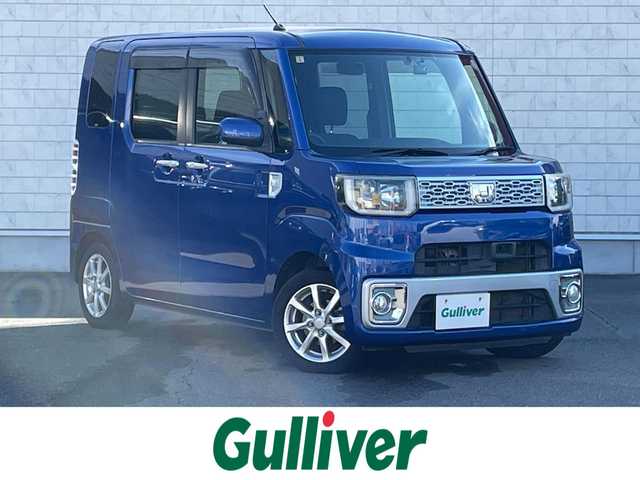 ダイハツ ウェイク X SA 群馬県 2015(平27)年 6.7万km ブルーメタリック スマートアシスト/純正SDナビ/　　Bluetooth/フルセグ/    CD/DVD/AM/FM/    ipod/MemoryMusicSD/片側パワースライドドア/オートLEDヘッドライト/フォグランプ/プッシュスタート/スマートキー/純正14AW/純正14AW付スタッドレスタイヤ有/純正フロアマット/前方ドライブレコーダー/ETC