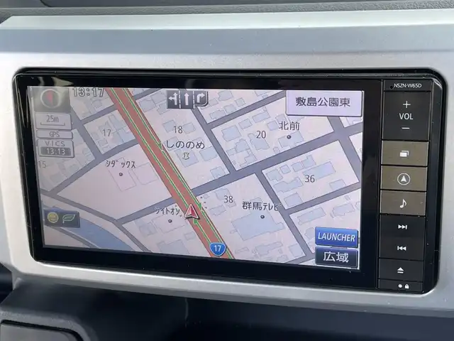 ダイハツ ウェイク X SA 群馬県 2015(平27)年 6.7万km ブルーメタリック スマートアシスト/純正SDナビ/　　Bluetooth/フルセグ/    CD/DVD/AM/FM/    ipod/MemoryMusicSD/片側パワースライドドア/オートLEDヘッドライト/フォグランプ/プッシュスタート/スマートキー/純正14AW/純正14AW付スタッドレスタイヤ有/純正フロアマット/前方ドライブレコーダー/ETC