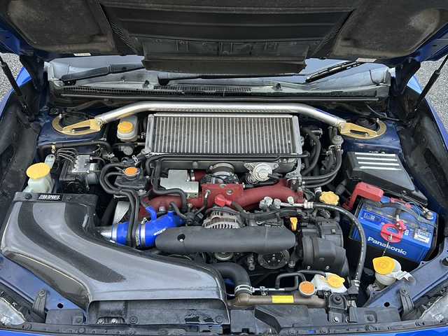 スバル ＷＲＸ ＳＴＩ STI タイプS 岐阜県 2016(平28)年 9万km WRブルーパール 社外ナビ/ワンセグTV/Bluetooth/RADIO/AUX/ハーフレザーシート/バックカメラ/ETC/ブラインドスポットモニター/横滑り防止装置/パワーシート/プッシュスタート/スマートキー/革巻きステアリング/オートライト/純正フロアマット