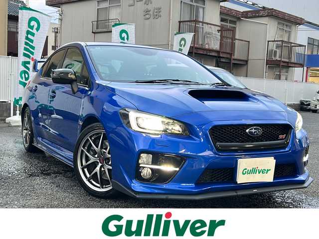 スバル ＷＲＸ ＳＴＩ STI タイプS 岐阜県 2016(平28)年 9万km WRブルーパール 社外ナビ/ワンセグTV/Bluetooth/RADIO/AUX/ハーフレザーシート/バックカメラ/ETC/ブラインドスポットモニター/横滑り防止装置/パワーシート/プッシュスタート/スマートキー/革巻きステアリング/オートライト/純正フロアマット