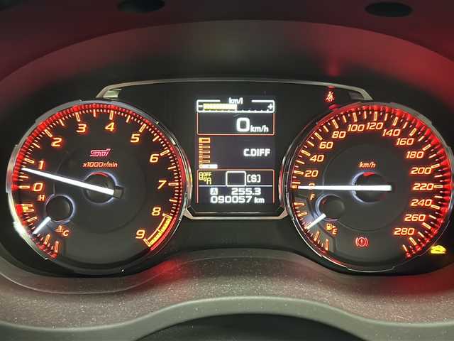 スバル ＷＲＸ ＳＴＩ STI タイプS 岐阜県 2016(平28)年 9万km WRブルーパール 社外ナビ/ワンセグTV/Bluetooth/RADIO/AUX/ハーフレザーシート/バックカメラ/ETC/ブラインドスポットモニター/横滑り防止装置/パワーシート/プッシュスタート/スマートキー/革巻きステアリング/オートライト/純正フロアマット