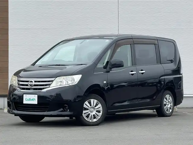 日産 セレナ 20X 秋田県 2011(平23)年 13.4万km スーパーブラック 純正ナビ・フルセグＴＶ・ＣＤ・DVD再生・Bluetooth・USB接続・AMFMチューナー/ETC/バックカメラ/片側パワースライドドア/プッシュスタート・スマートキー/ヘッドライトレベライザー/電動格納ミラー/純正ホイールキャップ・１５インチ冬タイヤ装着/社外１５インチアルミホイール積込み/純正フロアマット/ハロゲンヘッドライト/ダブルエアバッグ