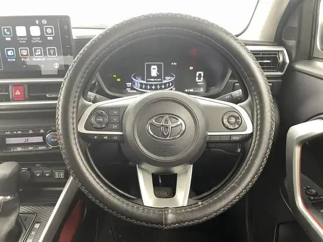 トヨタ ライズ G 福井県 2024(令6)年 1.9万km ブラックマイカメタリック 4WD/寒冷地仕様/純正ディスプレイオーディオ/（フルセグTV/BT/USB/Ipod/AppleCarPlay)/全方位カメラ/スマートアシスト/衝突被害軽減ブレーキ/車線逸脱警報/先行車発進お知らせ/前後誤発進抑制機能/パーキングセンサー/アイドリングストップ/ワイパーデアイサー/横滑り防止/前席シートヒーター/ビルトインETC/LEDヘッドライト/プッシュスタート/スマートキー