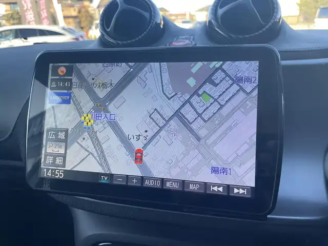 スマート ＭＣＣ スマート BRABUS エクスクルーシブ 栃木県 2019(令1)年 2.7万km 白Ⅱ 9インチフローティングナビ/　CN-F1DVD/フルセグTV/バックカメラ/ETC/キーレスキー/GPSレーダー/ドライブレコーダー/ガラスルーフ/レーンキープアシスト/クルーズコントロール/黒革シート/シートヒーター/リアソナー/LEDヘッドライト/オートライト