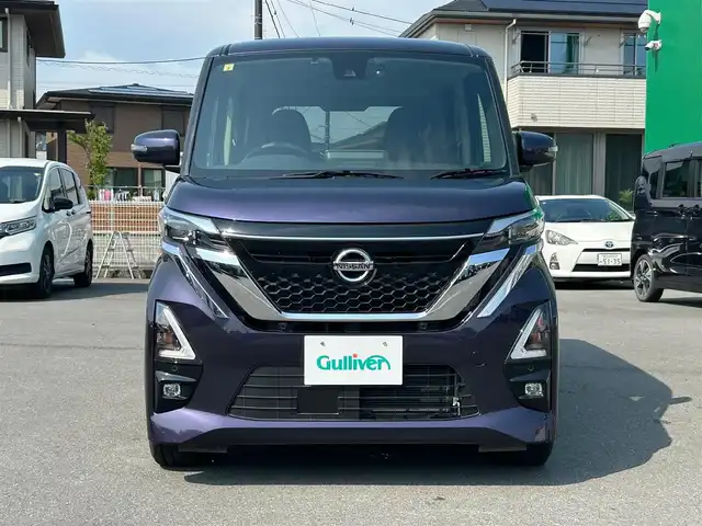 日産 ルークス HWS Gターボ プロパイロットED 静岡県 2020(令2)年 4万km アメジストパープル エンジンスタートボタン/保証書/取扱説明書/記録簿/パワーステアリング/パワーウィンドウ/アイドリングストップ/スマートキー/ダブルオートエアコン/クルーズコントロール（追従走行：有）/純正 ETC/全方位カメラ/純正メモリナビ（フルセグTV、BT接続、CDチェンジャー、AUX）/ドライブレコーダー/ベンチシート/純正フロアマット/両側パワースライドドア/布系シート/ABS/横滑り防止装置/レーンキープアシスト/盗難防止装置/オートライト/前後コーナーセンサー/  LEDヘッドライト/W＋サイドエアバック/衝突軽減システム