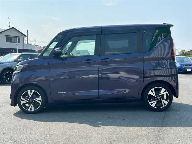 日産 ルークス HWS Gターボ プロパイロットED 静岡県 2020(令2)年 4万km アメジストパープル エンジンスタートボタン/保証書/取扱説明書/記録簿/パワーステアリング/パワーウィンドウ/アイドリングストップ/スマートキー/ダブルオートエアコン/クルーズコントロール（追従走行：有）/純正 ETC/全方位カメラ/純正メモリナビ（フルセグTV、BT接続、CDチェンジャー、AUX）/ドライブレコーダー/ベンチシート/純正フロアマット/両側パワースライドドア/布系シート/ABS/横滑り防止装置/レーンキープアシスト/盗難防止装置/オートライト/前後コーナーセンサー/  LEDヘッドライト/W＋サイドエアバック/衝突軽減システム