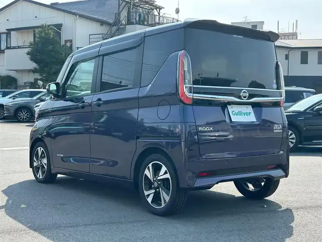 日産 ルークス HWS Gターボ プロパイロットED 静岡県 2020(令2)年 4万km アメジストパープル エンジンスタートボタン/保証書/取扱説明書/記録簿/パワーステアリング/パワーウィンドウ/アイドリングストップ/スマートキー/ダブルオートエアコン/クルーズコントロール（追従走行：有）/純正 ETC/全方位カメラ/純正メモリナビ（フルセグTV、BT接続、CDチェンジャー、AUX）/ドライブレコーダー/ベンチシート/純正フロアマット/両側パワースライドドア/布系シート/ABS/横滑り防止装置/レーンキープアシスト/盗難防止装置/オートライト/前後コーナーセンサー/  LEDヘッドライト/W＋サイドエアバック/衝突軽減システム