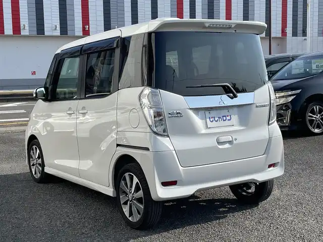 三菱 ｅＫスペース カスタムT 宮崎県 2014(平26)年 5.8万km シルキーホワイト /取扱説明書//保証書//ワンセグテレビ//バックカメラ//ウィンカーミラー//プッシュスタート//両側パワースライドドア//ETC//オートライト//前方ドライブレコーダー//全方位カメラ