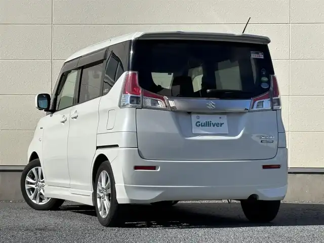 スズキ ソリオ HV MX Dカメラ ブレーキS 茨城県 2016(平28)年 11.7万km ピュアホワイトP 純正ナビ（DVD再生機能有）/全方位カメラ/前後ドライブレコーダー/クルーズコントロール/ビルトインETC2.0/片側パワースライドドア/D席シートヒーター/レーンキープアシスト/スペアキー/W+サイドエアバック/アイドリングストップ/純正アルミホイール/純正フロアマット