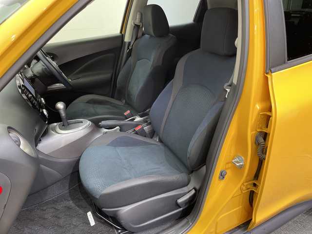 日産 ジューク 15RX Vセレクション 栃木県 2017(平29)年 3.4万km サンライトイエロー 社外ナビ(パナソニック製)/(CD/DVD/フルセグTV/Bluetooth)/全方位リアカメラ/レーンキープアシスト/衝突軽減システム/横滑り防止装置/禁煙車/純正アルミホイール/純正フロアマット/シガーライター/スマートキー/プッシュスタート/盗難防止装置システム/電動格納ミラー