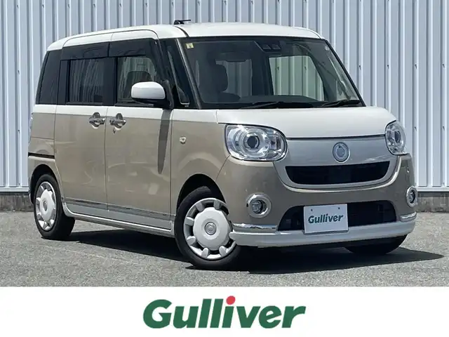ダイハツ ムーヴ キャンバス G メイクアップ リミテッド　SAⅢ 福岡県 2018(平30)年 4.5万km パールホワイトⅢ/ナチュラルベージュマイカメタリック 2トーン スマートアシスト/衝突軽減/レーンアシスト/オートハイビーム/クリアランスソナー/純正ナビ（ＮＳＺＮ－Ｗ６８Ｄ）/フルセグTV/CD/DVD/BT/AM/FM/SD/全周囲カメラ/両側パワースライドドア/アイドリングストップ/ＬＥＤオートライト/フォグランプ/ステアリングリモコン/スマートキー/プッシュスタート