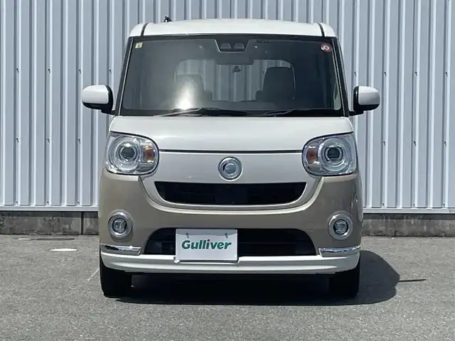 ダイハツ ムーヴ キャンバス G メイクアップ リミテッド　SAⅢ 福岡県 2018(平30)年 4.5万km パールホワイトⅢ/ナチュラルベージュマイカメタリック 2トーン スマートアシスト/衝突軽減/レーンアシスト/オートハイビーム/クリアランスソナー/純正ナビ（ＮＳＺＮ－Ｗ６８Ｄ）/フルセグTV/CD/DVD/BT/AM/FM/SD/全周囲カメラ/両側パワースライドドア/アイドリングストップ/ＬＥＤオートライト/フォグランプ/ステアリングリモコン/スマートキー/プッシュスタート