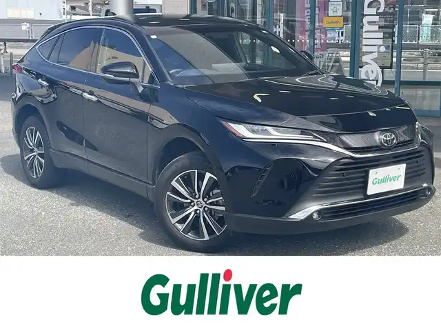 トヨタ ハリアー G 愛知県 2023(令5)年 1.9万km ブラック 禁煙車/純正HDDナビ/　AM/FM/USB/BT/フルセグTV/Miracast/ビルトインETC2.0/オートマチックハイビーム（AHB）/アダプティブクルーズコントロール（ACC）/レーンデパーチャーアラート（LDA）/プリクラッシュセーフティ（PCS）/前後クリアランスソナー（ICS）/パワーバックドア/デジタルインナーミラー/横滑り防止装置/電子パーキング/本革巻きステアリング/ステアリングスイッチ/純正18インチAW/純正フロアマット/LEDヘッドライト/フォグランプ/オートライト/W＋サイドエアバッグ/保証書/取説